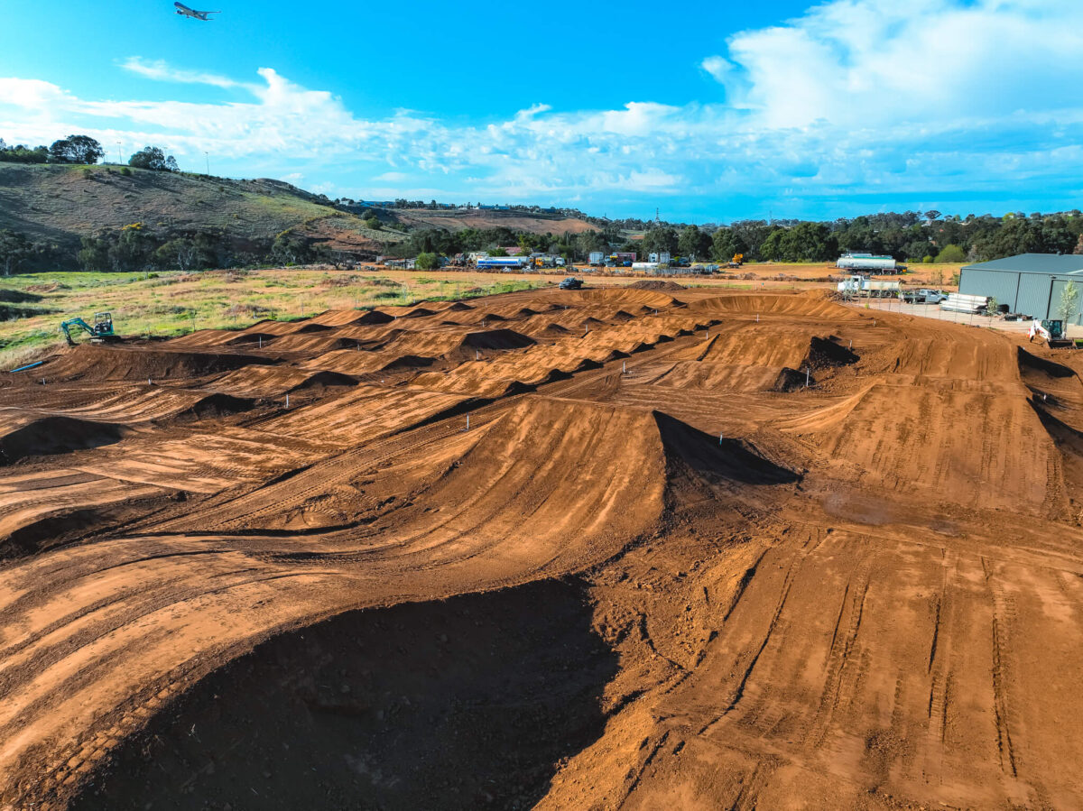 Supercross Rutted Track Supercross track build for Monster Energy AMA Supercross rider Dean ...