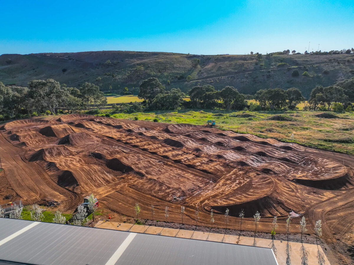 Supercross Rutted Track Supercross track build for Monster Energy AMA Supercross rider Dean ...