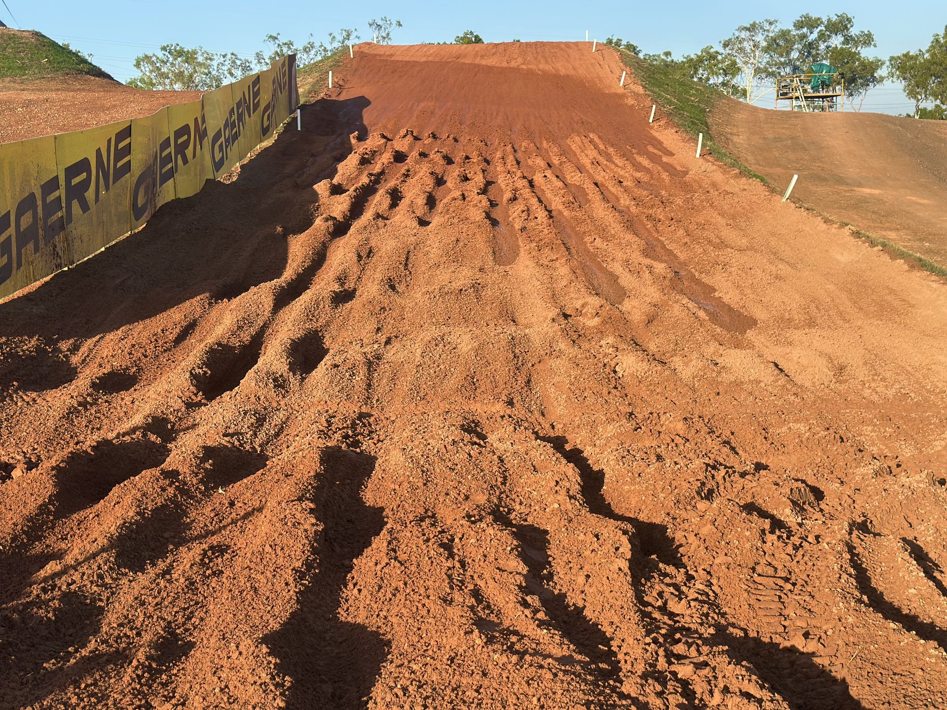 Rutted hill section of the MXGP Darwin track Rutted hill section of the MXGP Darwin track