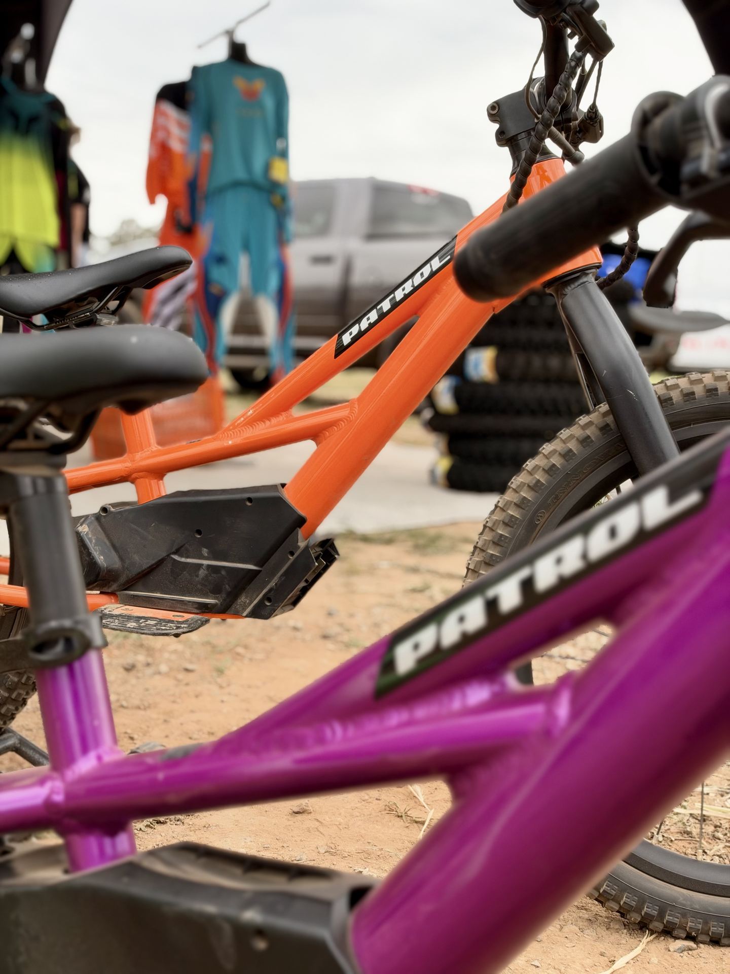 Patrol balance bikes at the Protraxx activation at AJMX 2026
