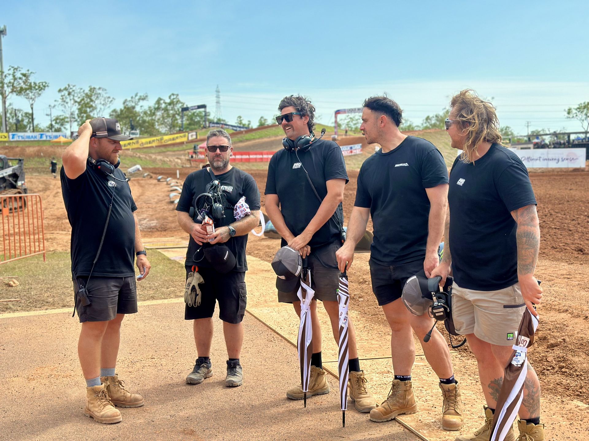 Protraxx crew together at MXGP Darwin 2026 Protraxx crew together at MXGP Darwin 2026