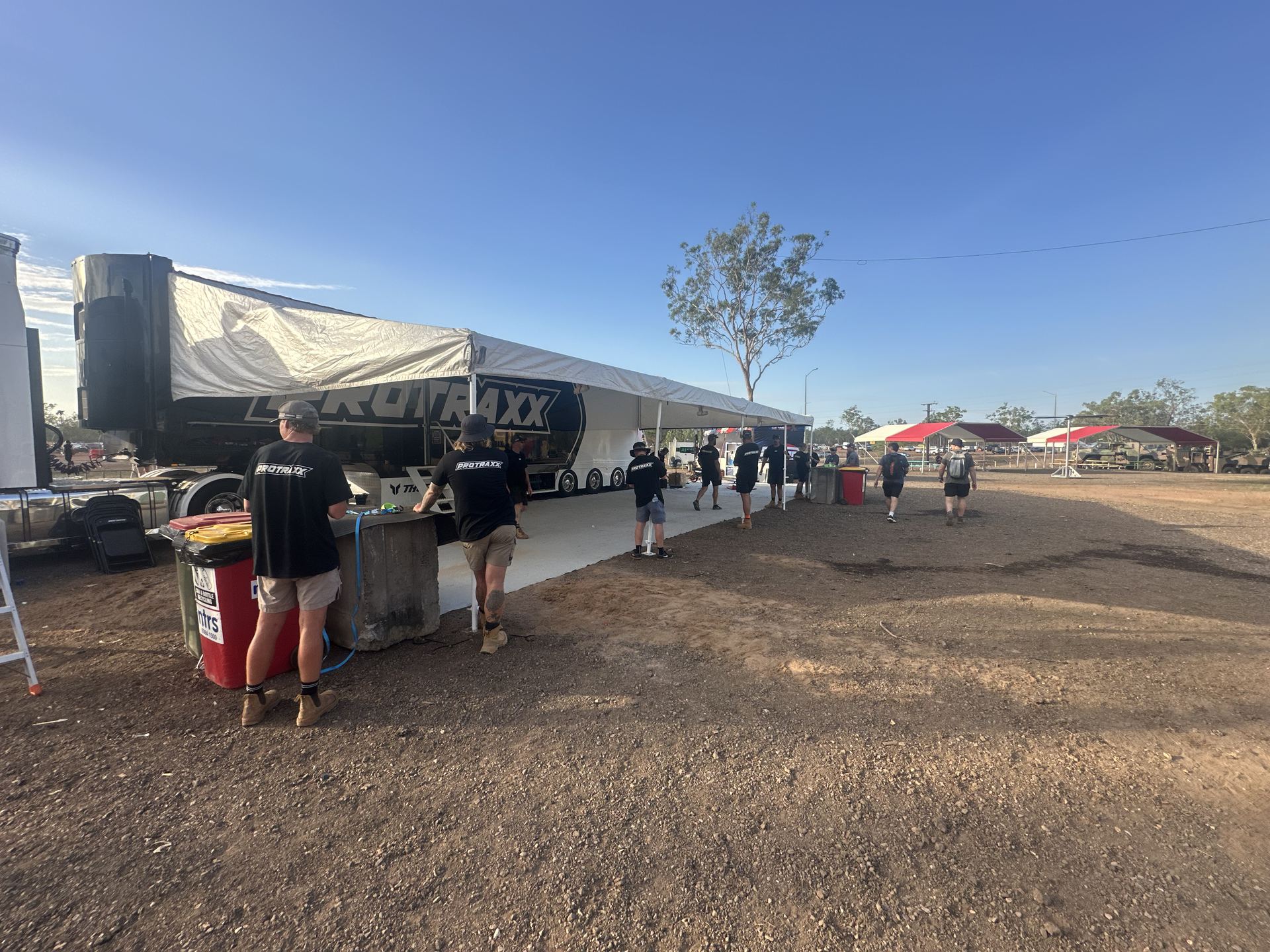 Protraxx race truck and shop area at MXGP Darwin Protraxx race truck and shop area at MXGP Darwin