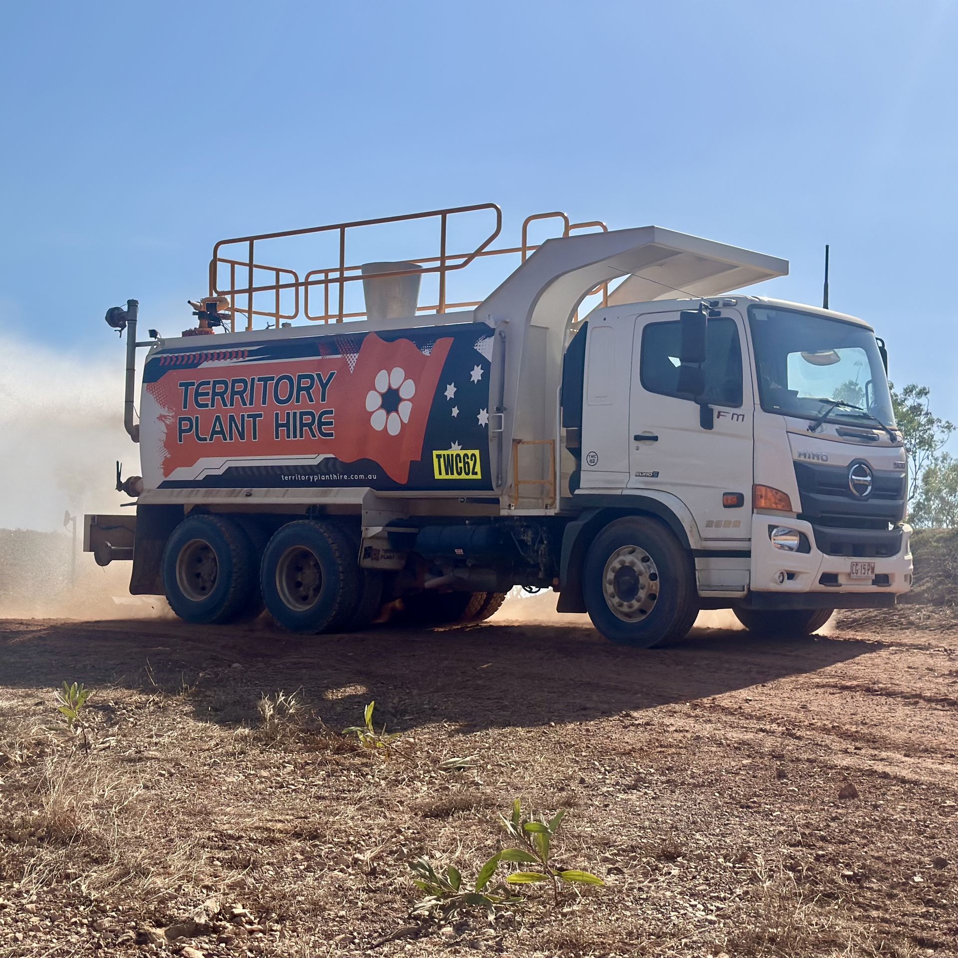 Water truck spraying the Hidden Valley MXGP track Water truck spraying the Hidden Valley MXGP track